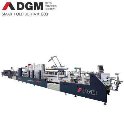 Dgm Automatic High Speed Corrugated Line Machine Cartons Automatic Box Folder Gluer