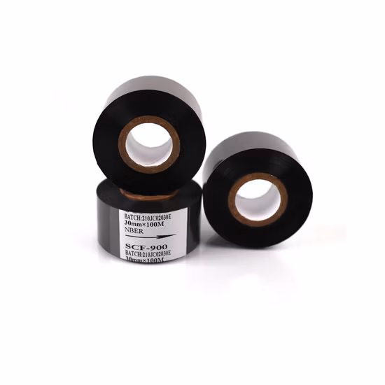 Black Color Ribbon 25mm 100m 241 Manual Date Batch Numbering Coding Machine Hot Stamping Foil for Packaging Bags