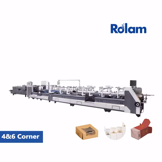 Dgm Automatic Crash Lock Bottom Cartongluing Machine 4 Corner Folder Gluer