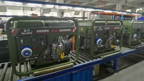 14kVA Open Frame Type Diesel Generator Uav Auxiliary Equipment Dg14000e