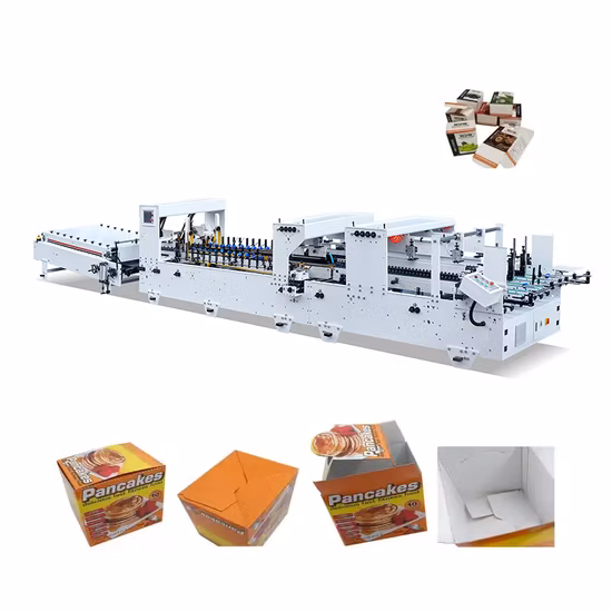 Cardboard Box Automatic Folder Gluer with Pre-Folder and Crash Lock Bottom Function