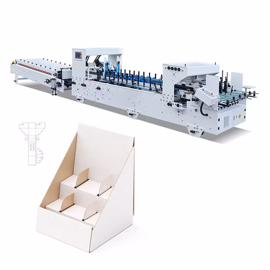Cardboard Box Automatic Folder Gluer with Pre-Folder and Crash Lock Bottom Function