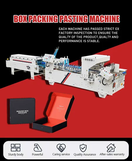 Cardboard Box Automatic Folder Gluer with Pre-Folder and Crash Lock Bottom Function