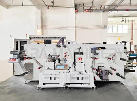 Dbgs-320 Iml Intermittent Sticker Cutter Semi Rotary Adhesive Paper Label Film Roll Slitting Sheeting/Sheet Automatic Die Cutting Machine Made in China
