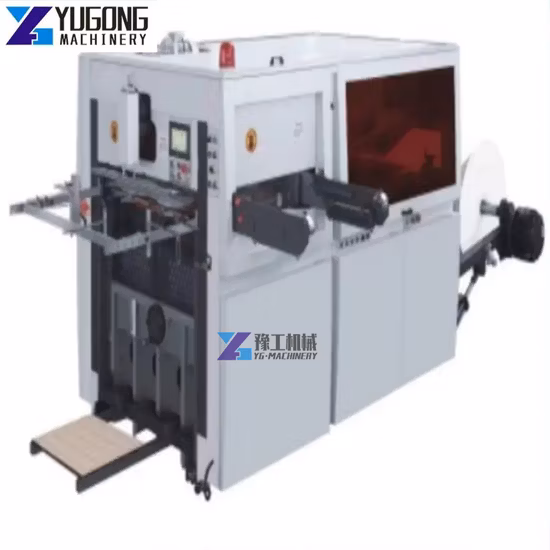 High Speed Automatic 850 950 Widely Personal or Factory Used Roll Paper Cup Cardboard Blanking Cutter Flexo Printing Die Cutting Punching Machine Price for Sale